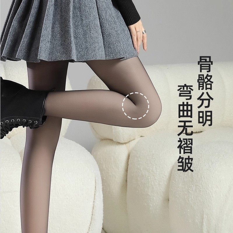 黑丝袜光腿神器女秋冬季加绒加厚假透肉打底裤自然裸感黑色连裤袜,淘宝优惠券,粉丝福利购,淘宝优惠卷