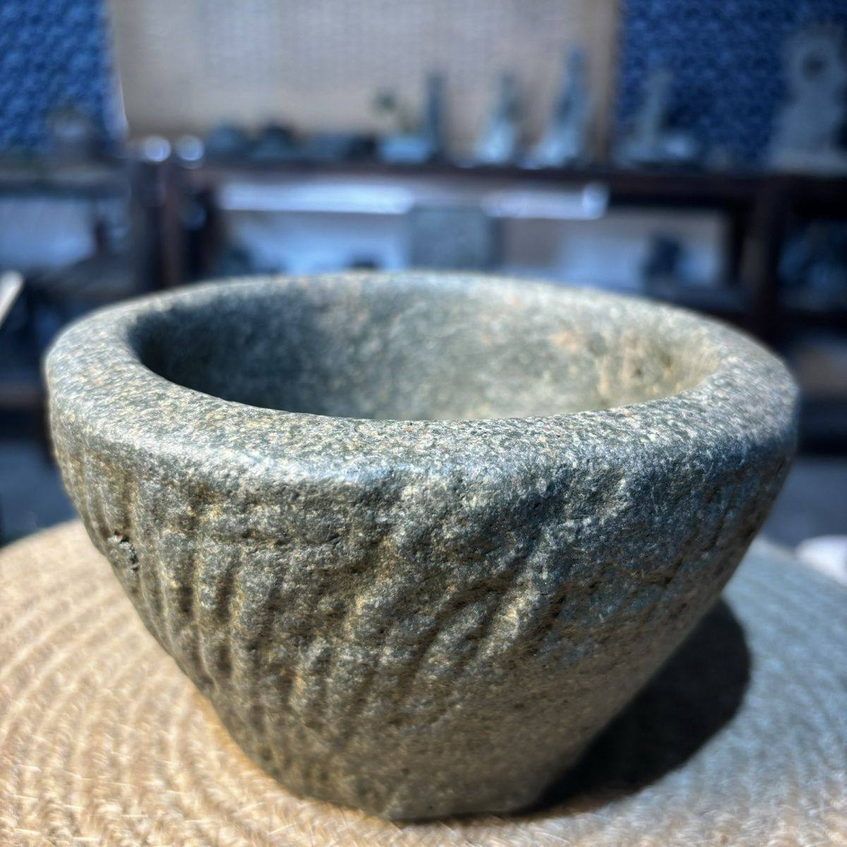 仿古石臼中国风中式水培水仙盆碗莲睡莲铜钱草花盆造景仿老式手工,淘宝优惠券,粉丝福利购,淘宝优惠卷