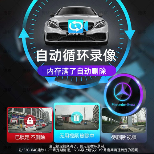 新款奔驰GLC300L行车记录仪U盘E300LC260L迈巴赫S480专用车载优盘 - 图1