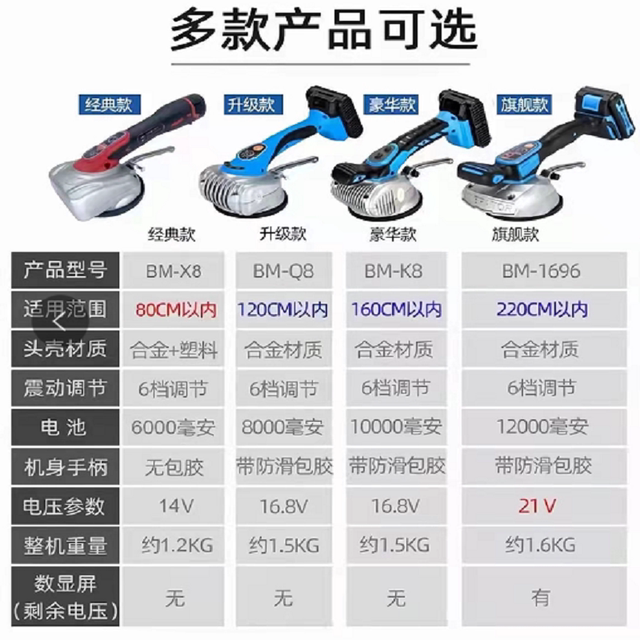 Super Easy Flat Ceramic Tile Lithium Battery High Power Vibrator