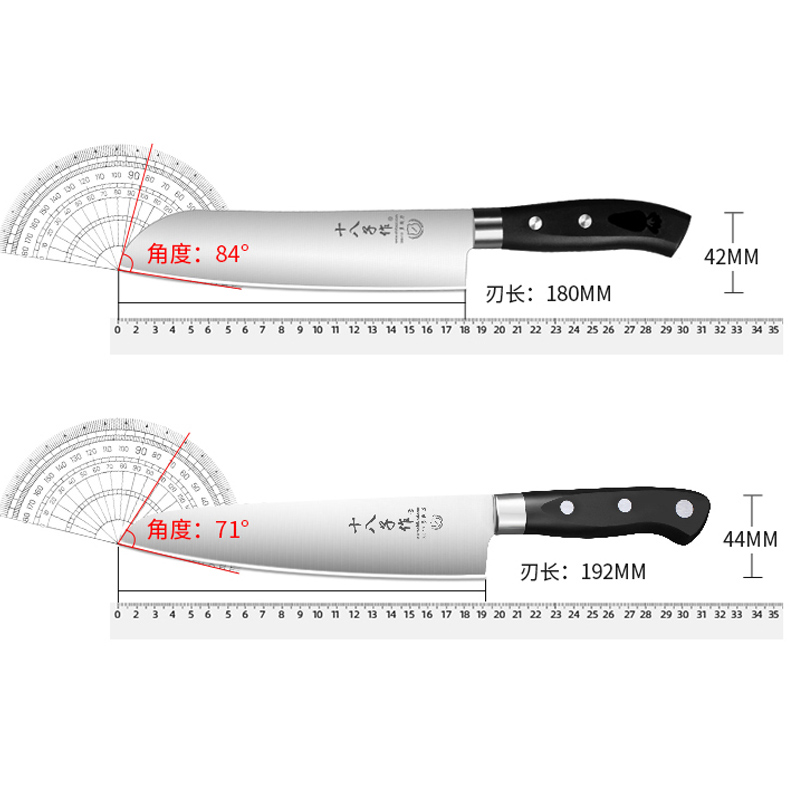 十八子作水果刀家用商用大号长瓜果刀切瓜刀专业宿舍用小菜刀具 - 图3