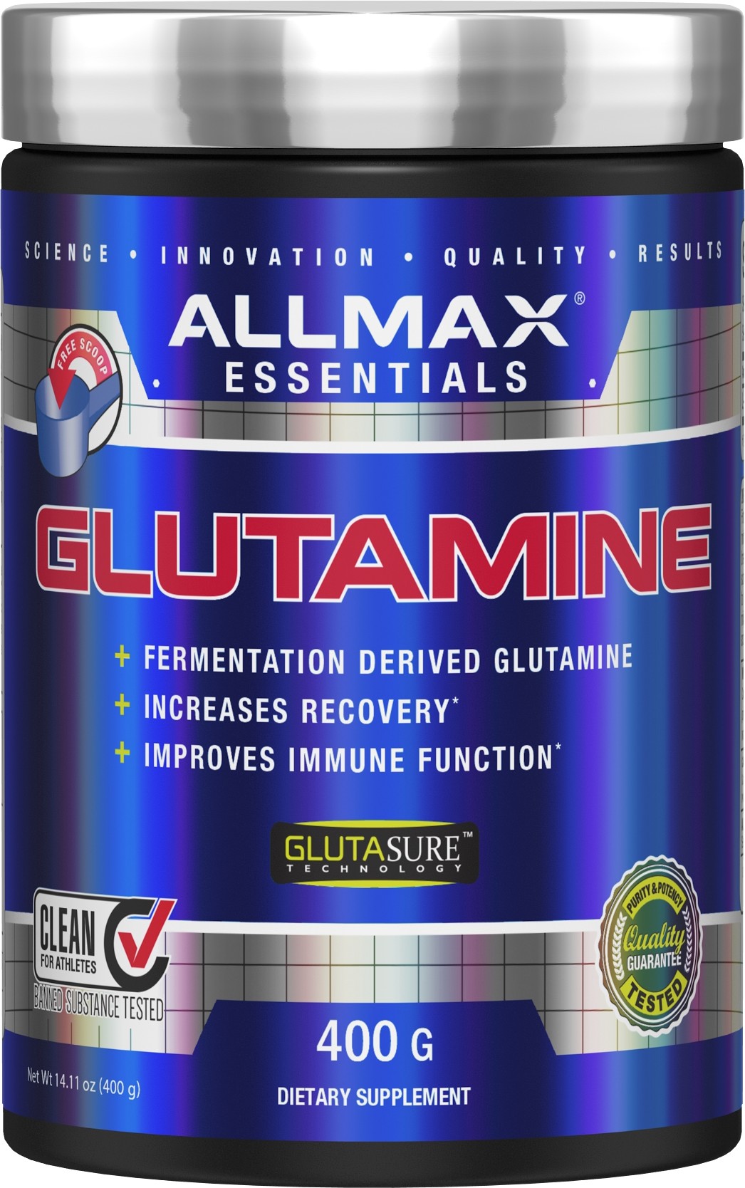 ALLMAX Glutamine美国进口谷氨酰胺粉缓解肌肉酸痛健身运动恢复 - 图0