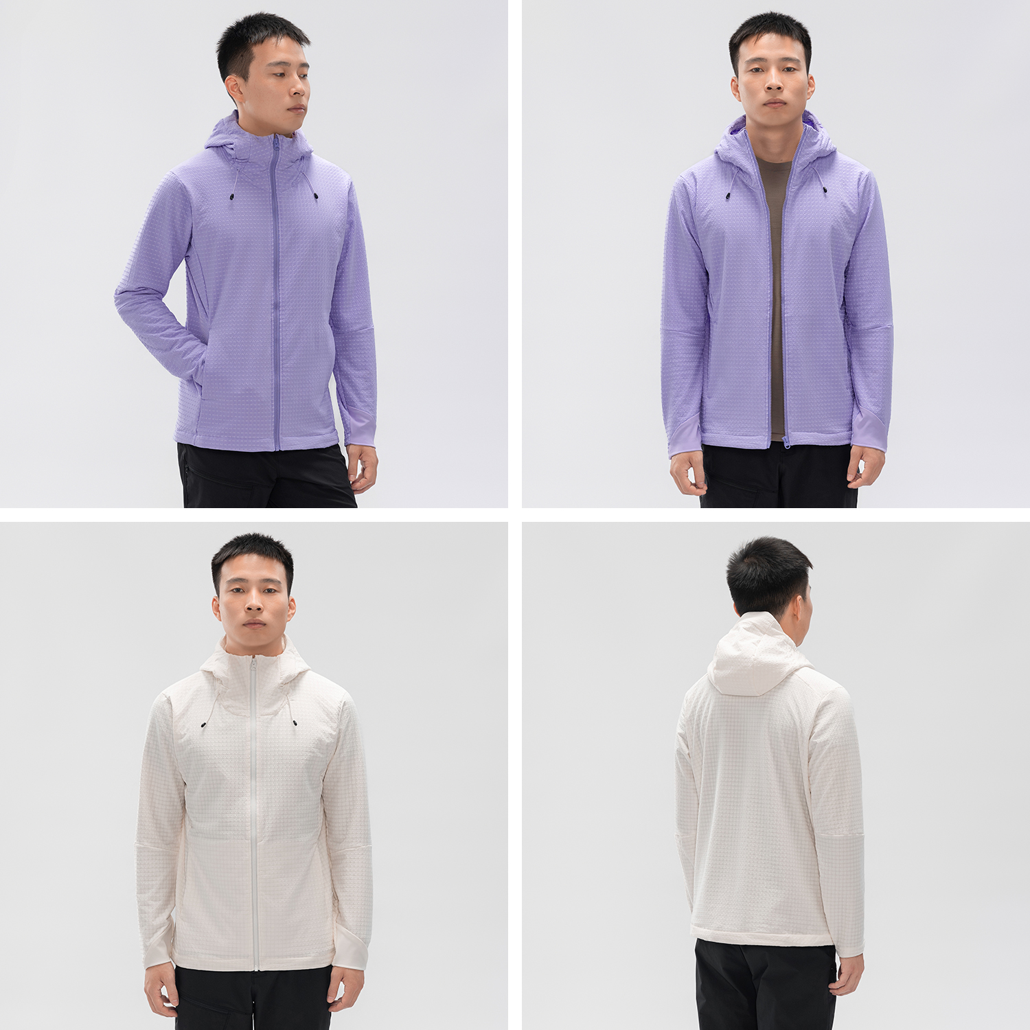 驴之户外软壳抓绒衣男耐磨保暖透气连帽夹克徒步登山通勤上衣