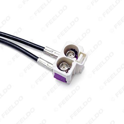 适用于大众RCD510 RNS510 RCD310 FAKRA II二转二收音天线转接线 - 图2
