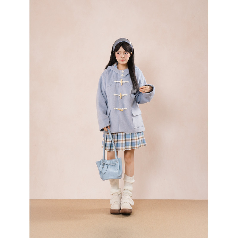 迷雾之境 少女学院优雅千金外套秋冬甜美裙子毛呢短裙两件套套装,淘宝优惠券,粉丝福利购,淘宝优惠卷