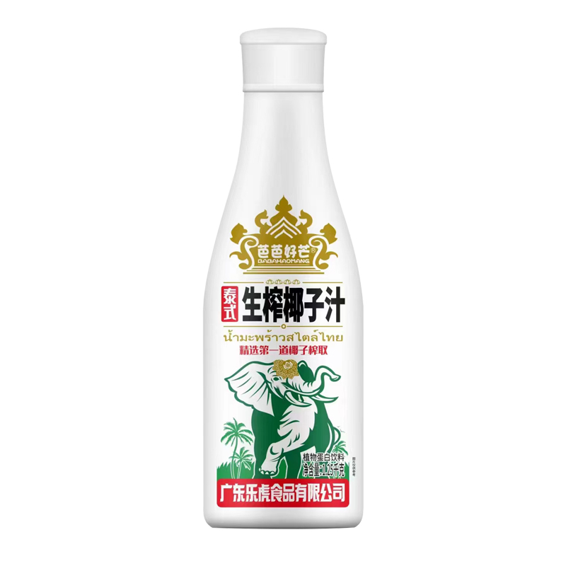 芭芭好芒海南生榨椰汁1250ml*6大瓶装 植物蛋白榨取 宴席待客饮品 - 图3