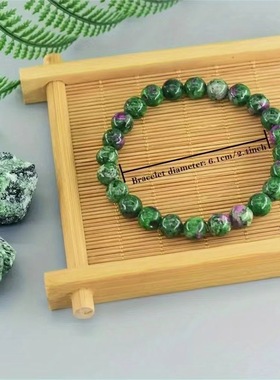 红绿宝手链男女中性款手工串珠手串夏季新款