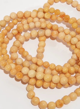 元荷缅甸黄玉天然手链情侣