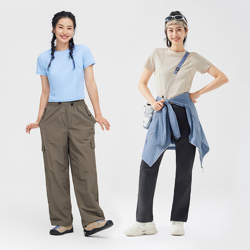 拓路者索罗娜速干t恤女款2025夏季户外圆领短款修身显瘦短袖上衣,淘宝优惠券,粉丝福利购,淘宝优惠卷