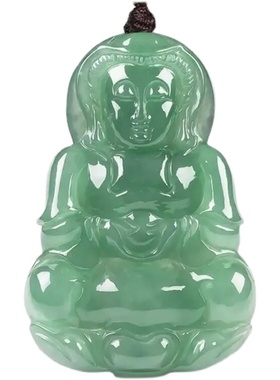 男女翡翠冰种送妈妈玉佛观音