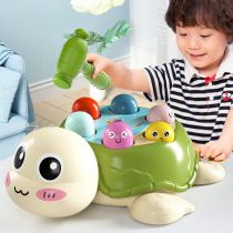 Childrens large turtle hit the ground rat music knockout pounding toy puzzle early to teach baby parent-child interactive game console