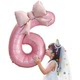 0 inch pink digital bow photo balloon decoration