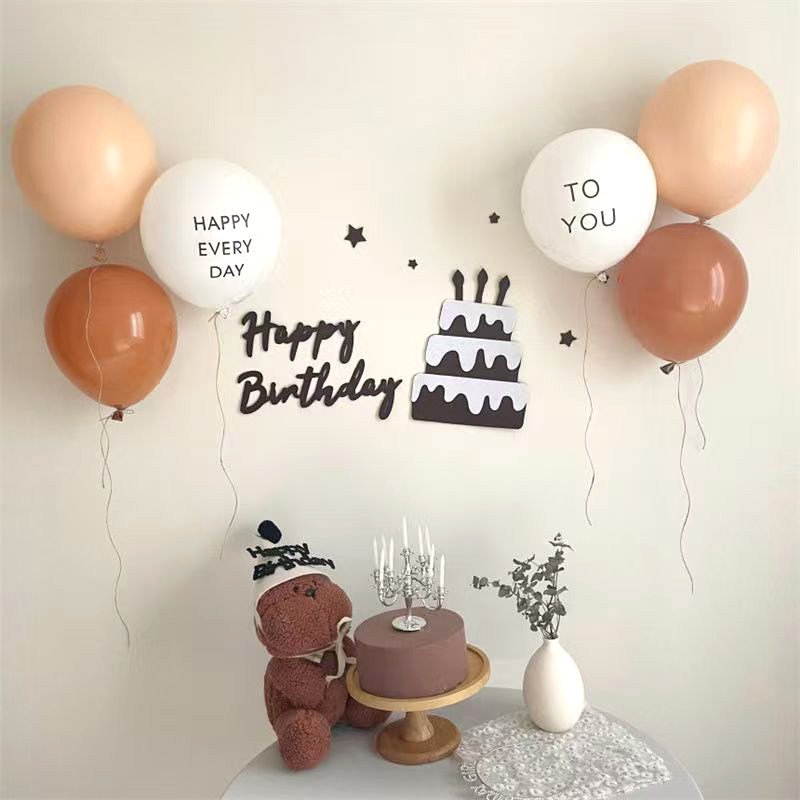ins风系气球森系简约毛毡生日快乐蛋糕数字贴墙宝宝周岁派对装饰,淘宝优惠券,粉丝福利购,淘宝优惠卷