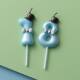 Little prince blue numbers birthday candle