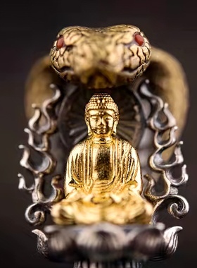 泰莉复古释迦牟尼转动松石珠金刚杵吊坠泰银项链车载钥匙包包挂件