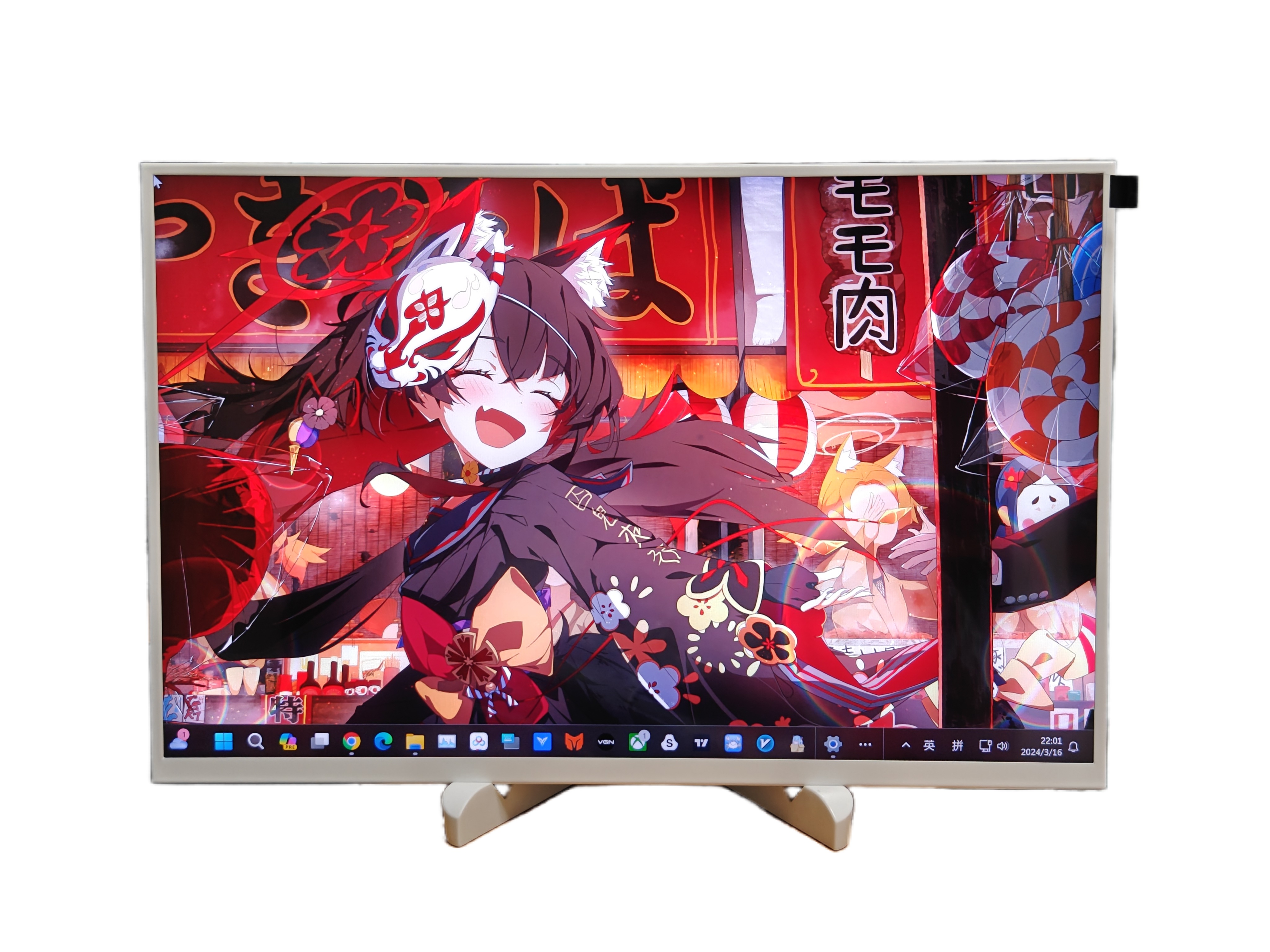 16寸MiniLED便携式显示器 2.5K 240Hz 防撕裂游戏办公白色便携屏 - 图3