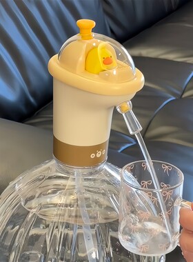 黄鸭手动按压桶装水抽水器