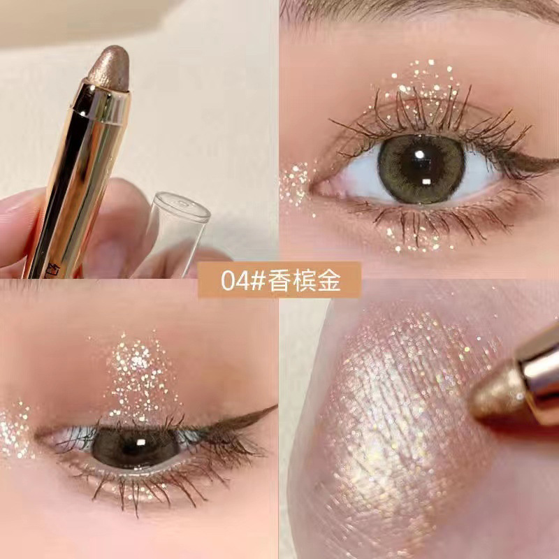 2-in-1 Double Head Eyeshadow Stick High Light Stick Pearlesc - 图1