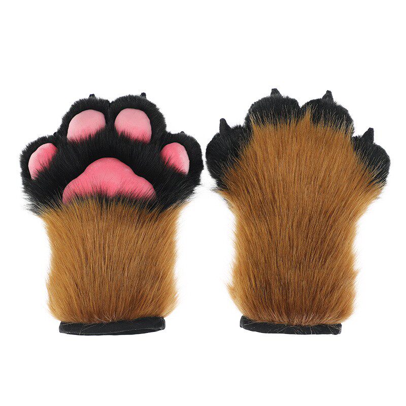 furry兽装爪子fursuit半装可爱兽猫爪通用福瑞控cos日系毛毛配饰_虎窝淘