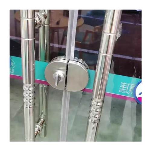 浴室门锁地插单双门玻璃门地锁玻璃门插销玻璃门锁免开孔玻璃门. - 图3