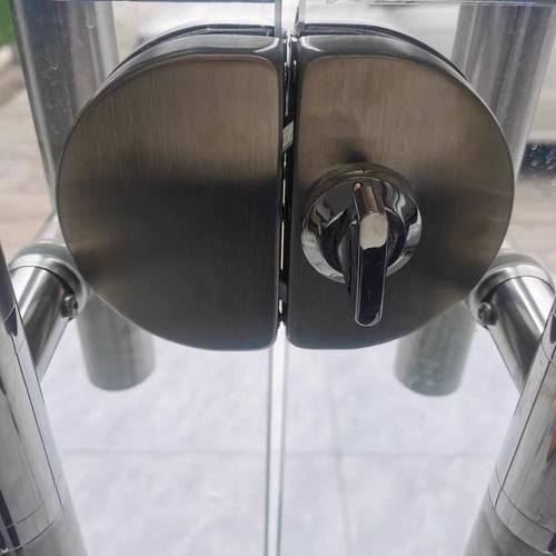 浴室门锁地插单双门玻璃门地锁玻璃门插销玻璃门锁免开孔玻璃门. - 图0