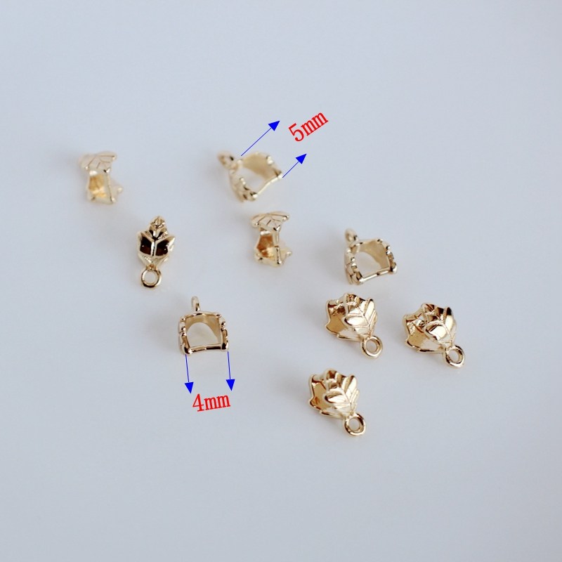 14K包金镀金保色叶子夹扣瓜子扣diy手工玉石玛瑙吊坠扣头项链扣子,淘宝优惠券,粉丝福利购,淘宝优惠卷