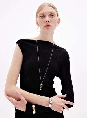 3 for evigt镀18K金维纳恩系列涟漪项链水花波纹多种佩戴方式