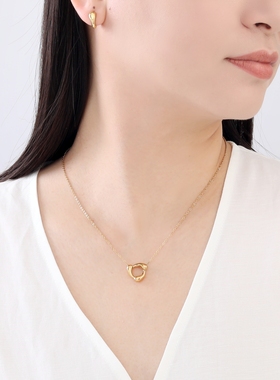 3 for evigt镀18K金气象系列风车项链有机流动感基本高级款