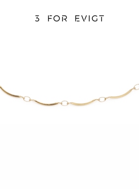 3forevigt女式波纹项链