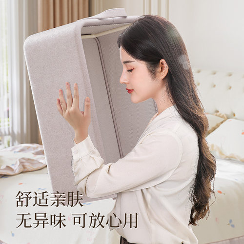 【2个装】云柔棉衣服收纳筐家用大容量放衣柜衣物裤子分层整理盒 - 图1