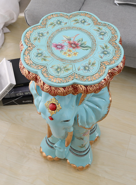 欧式高脚大象凳子家居软装饰品客厅放花瓶凳摆件开业乔迁新居礼品