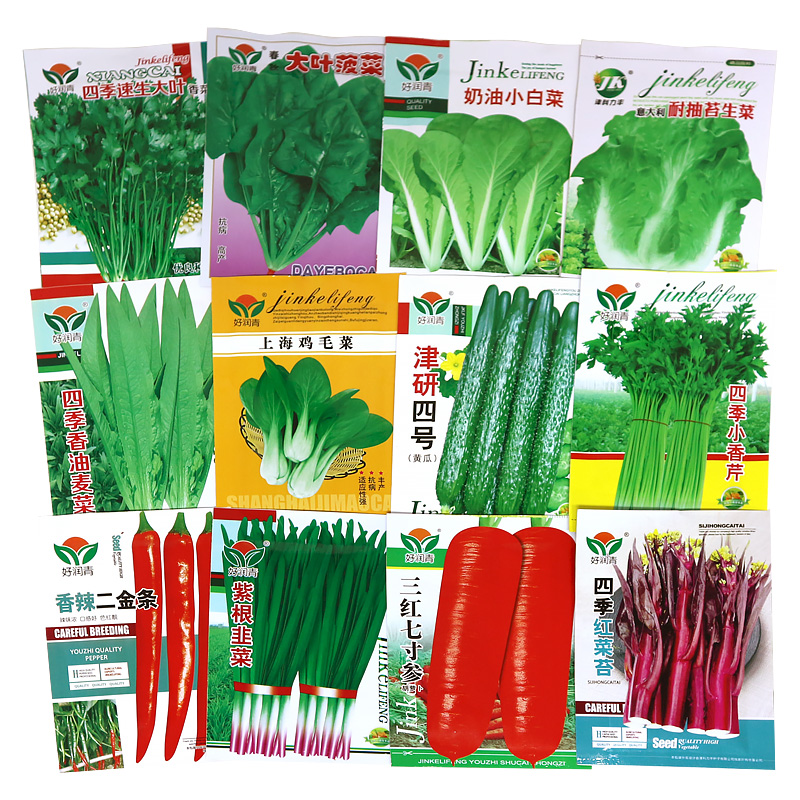 四季蔬菜种子适合秋播种植青菜生菜香菜菠菜萝卜阳台菜籽种孑大全