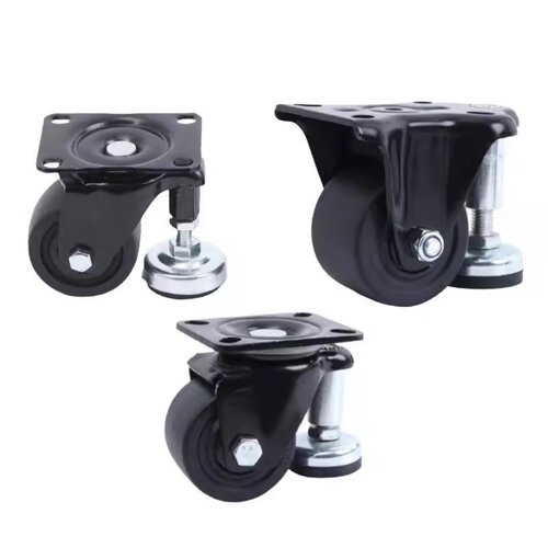 水平调节重载调整轮CLU05 CLU07-D63/D75-BC同偏心调整脚轮 - 图3