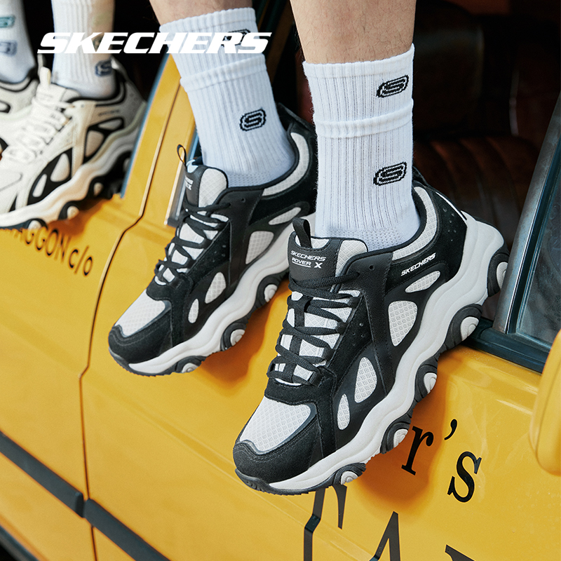 Skechers斯凯奇啵啵熊女款复古老爹鞋夏季增高跑步运动鞋149891-图1