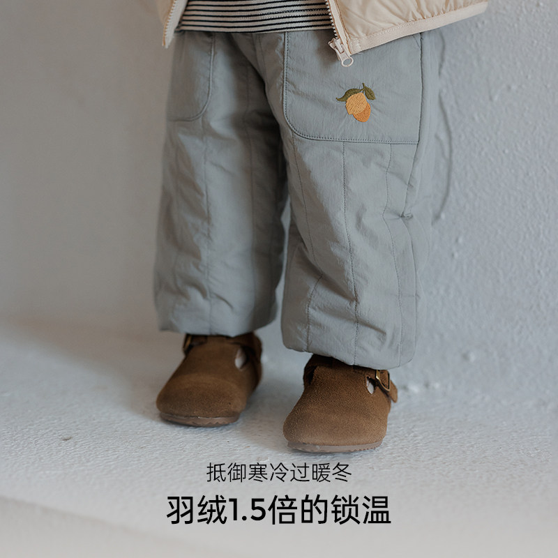 OakFamily儿童束脚裤夹棉冬新款宝宝长裤卫裤保暖舒适休闲裤子,淘宝优惠券,粉丝福利购,淘宝优惠卷