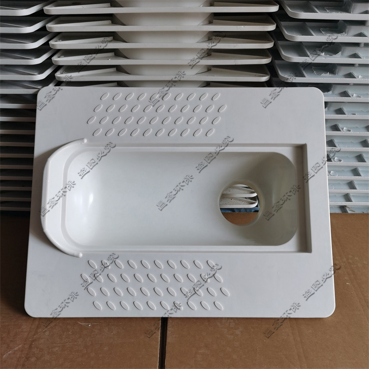 农村厕所改造旱厕蹲坑旱便池家用玻璃钢蹲便器带盖防冻防臭免冲水 - 图1