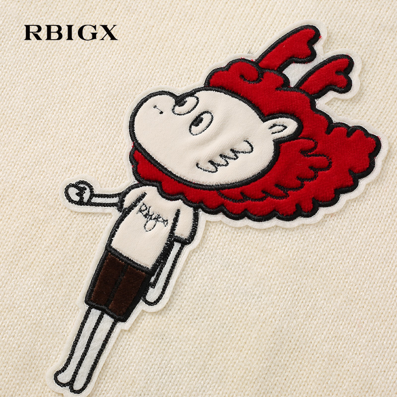 RBIGX瑞比克童装冬季新款儿童潮流百搭小龙人新年衣服图案针织衫