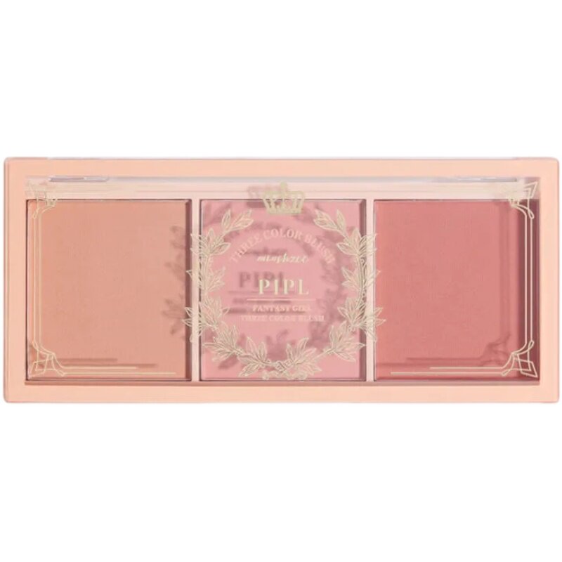 李佳绮推荐三色腮红胭脂膏自然粉饼 XZP腮红/胭脂