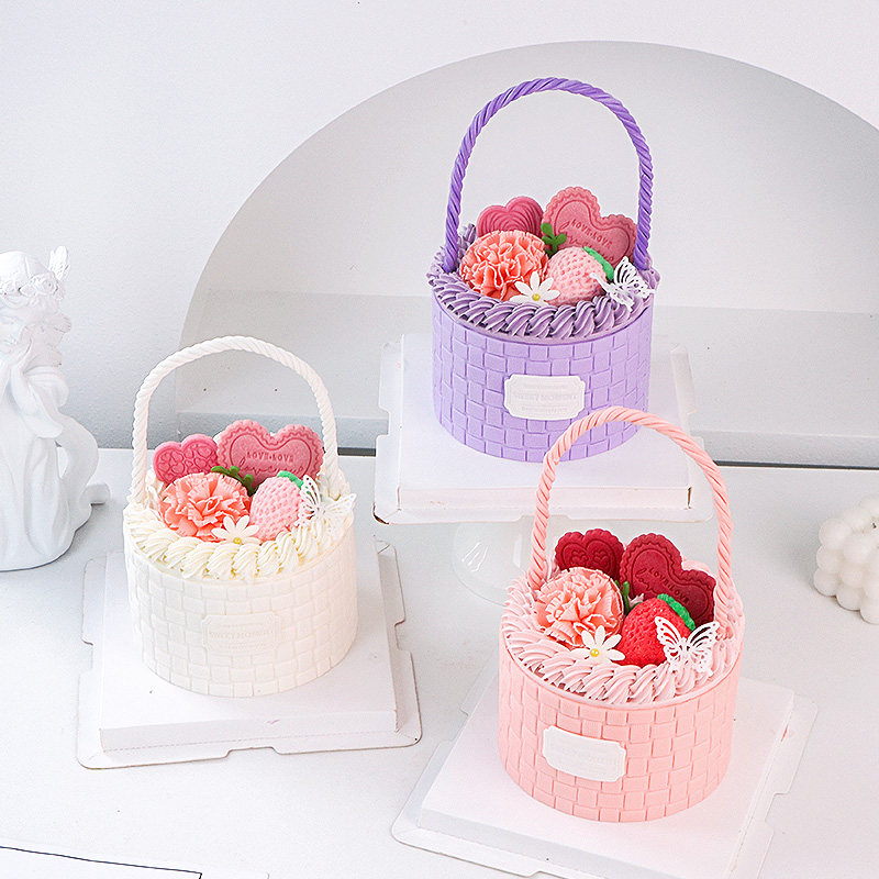 网红母亲节蛋糕装饰翻糖小花篮摆件巧克力成品送妈妈礼物甜品点缀,淘宝优惠券,粉丝福利购,淘宝优惠卷