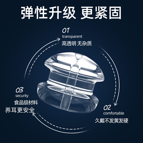 硅胶耳堵液态神防掉耳后塞器养耳洞紧固耳环塞扣高透防丢耳钉配件 - 图3