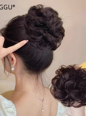 短发留长发过渡期显发量丸子头女