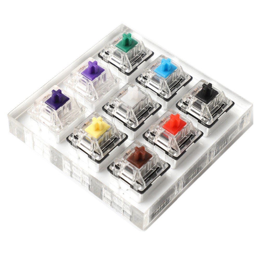 9 key Cherry Gateron Green Clear White Gray Clear Zealio Pur - 图2