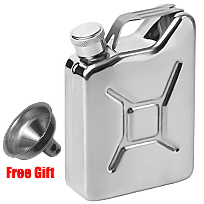 5 oz Hip Flask with Funnel Portable Whisky Wine Pot - 图1