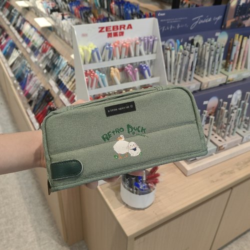 新品DIY大力水手 kokuyo国誉笔袋手提式收纳袋大容量铅笔盒文具袋 - 图1