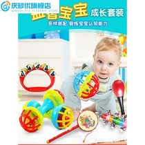 Baby newborn dialing wave drum can nibble the baby gripping training toy old rocking bell puzzle for more than 3-6 months 2