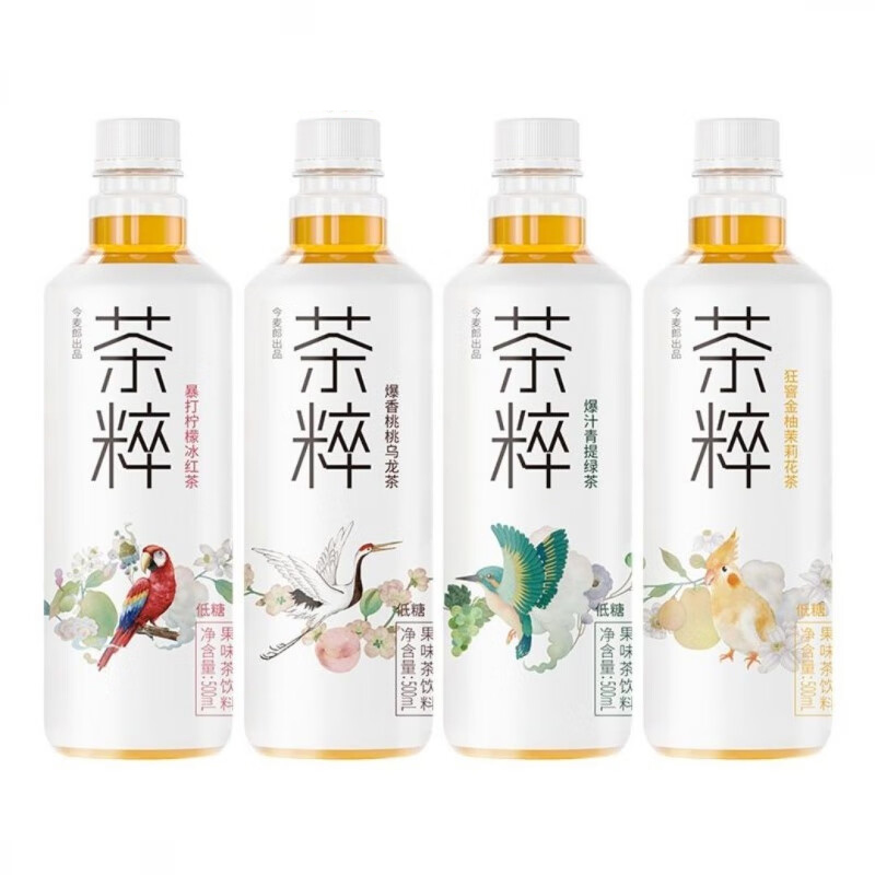 今麦郎茶粹500ml*15瓶整箱批发特价暴打柠檬冰红茶萃果味茶饮料 - 图0