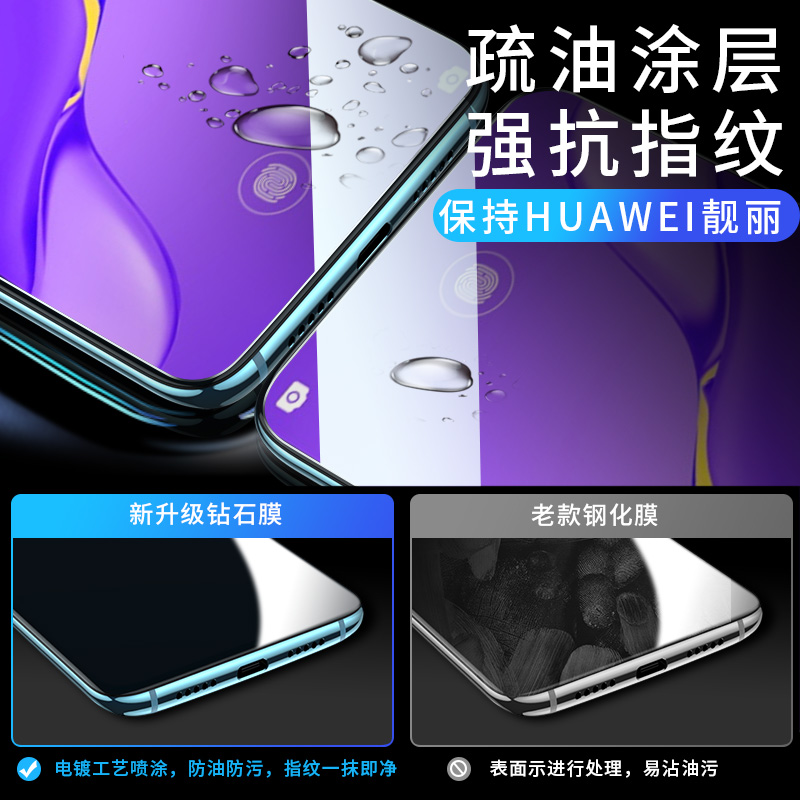 适用华为nova5pro钢化膜nove5i手机膜nava5ipro全屏novo5z防蓝光navo51屏保nov5l防摔naov全包novai贴膜novaz - 图1