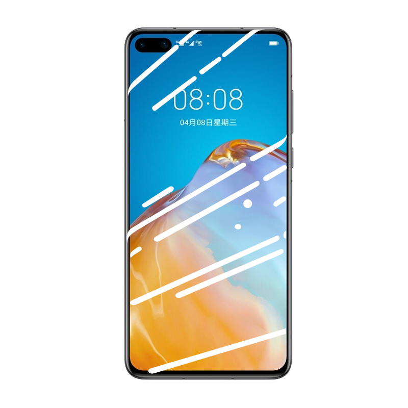 适用华为p40钢化膜华p40pro+手机膜p40lite5g曲面全屏覆盖por十的huawei全包p4O玻璃p抗摔pr0防蓝光原厂专用 - 图3