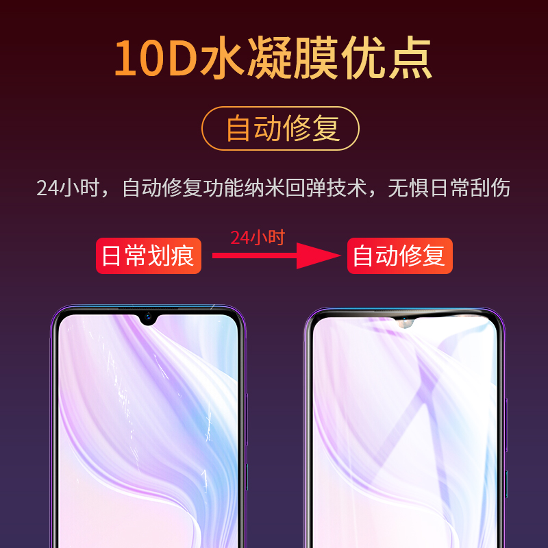 适用vivoy9s钢化水凝膜y9s手机膜vivo全屏vⅰvo丫9s屏幕保护vovoy的viviy原装voviy软膜voivy防摔y9svivo贴膜 - 图1