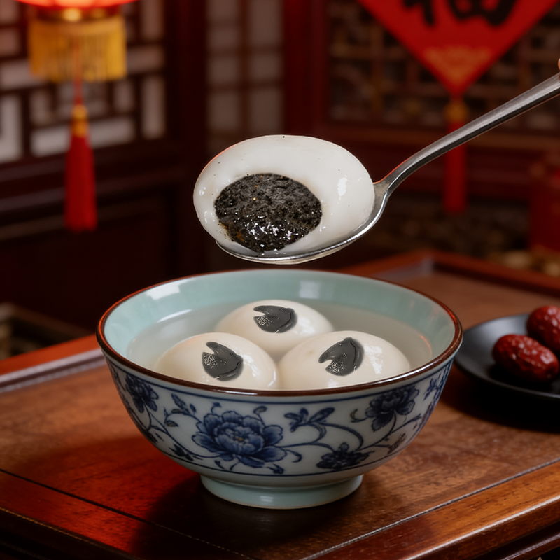 贝儿鲜马到成功浓香黑芝麻汤圆300g速冻汤圆元宵节年货礼品,淘宝优惠券,粉丝福利购,淘宝优惠卷